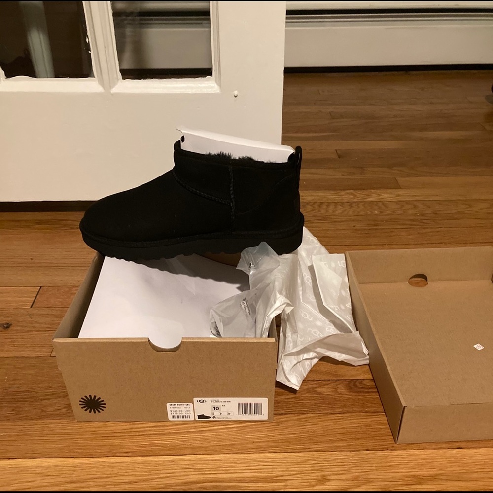 Black Ugg Classic Ultra Mini (Size 10)